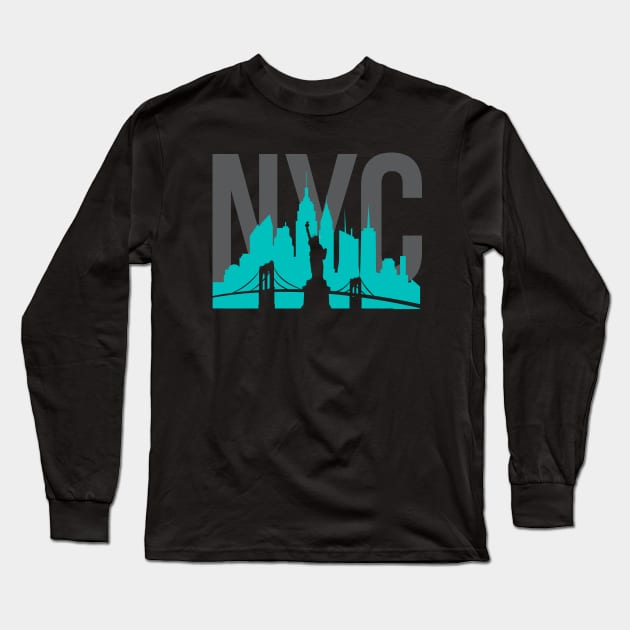 NYC Long Sleeve T-Shirt by MplusC